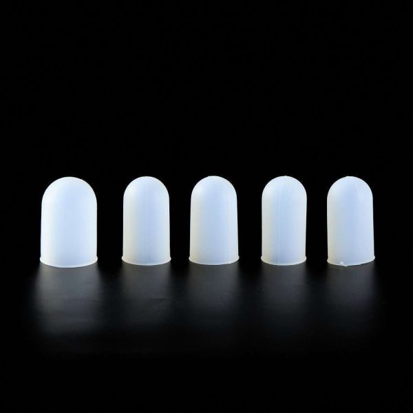 Dedales de Silicona con Capucho Liso - 5u