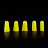 Dedales de Silicona Largos con Relieve - 5u - Amarillo