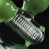 Bong Bubbler 17 cm Saxo verde con espiral blanca