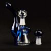 Bong Oiler 15cm Bubbler Pera azul