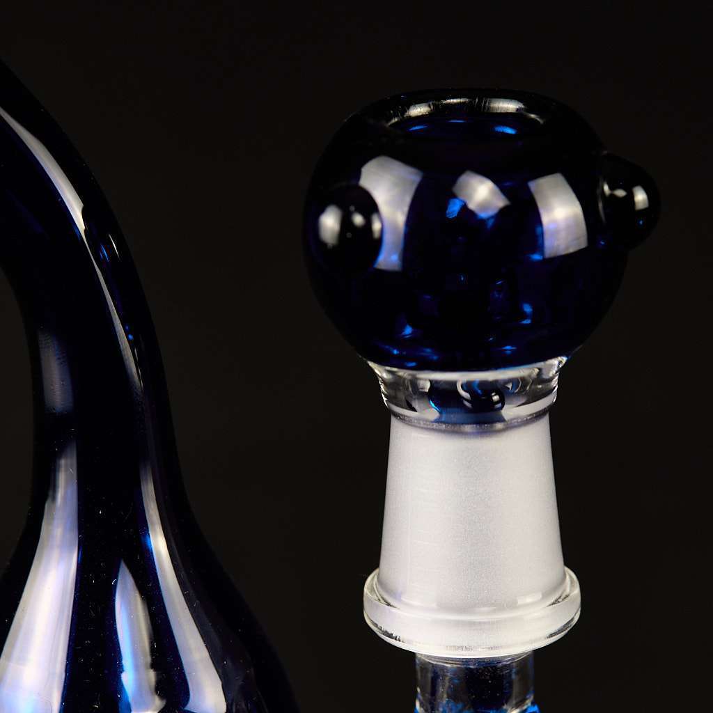 Bong Oiler 15cm Bubbler Pera azul