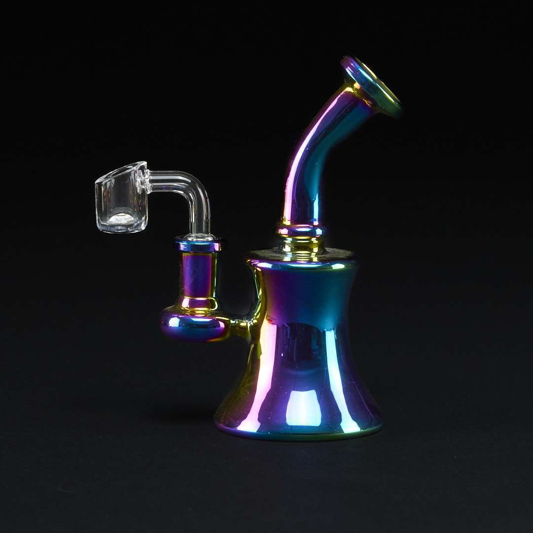 Bong Oiler 15cm Tornasol Banger Cuarzo para extracciones