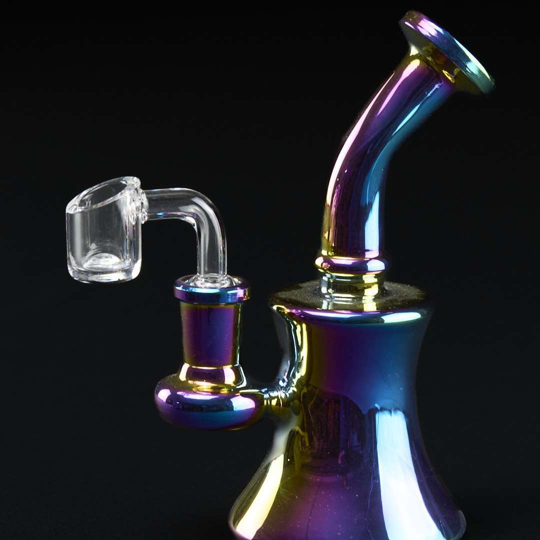 Bong Oiler 15cm Tornasol Banger Cuarzo para extracciones