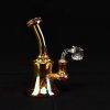 Bong Oiler 16cm Ambar Irisado con Banger Cuarzo