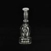 Bong Oiler 16cm Boquilla Blanca y Burbuja con Banger Cuarzo 14mm