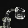 Bong Oiler 16cm Boquilla Blanca y Burbuja con Banger Cuarzo 14mm