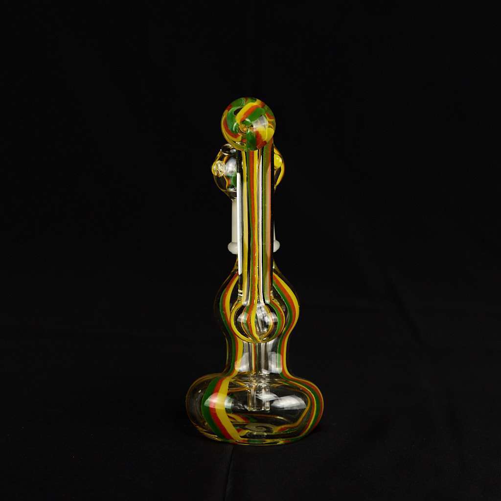 Bong Oiler 18cm Rasta inclinado