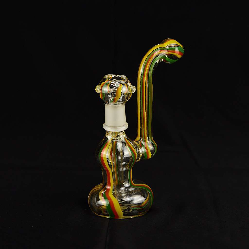 Bong Oiler 18cm Rasta inclinado