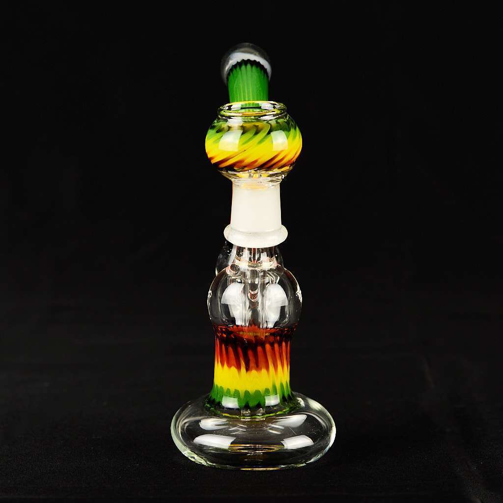 Bong Oiler 18cm Rasta recto