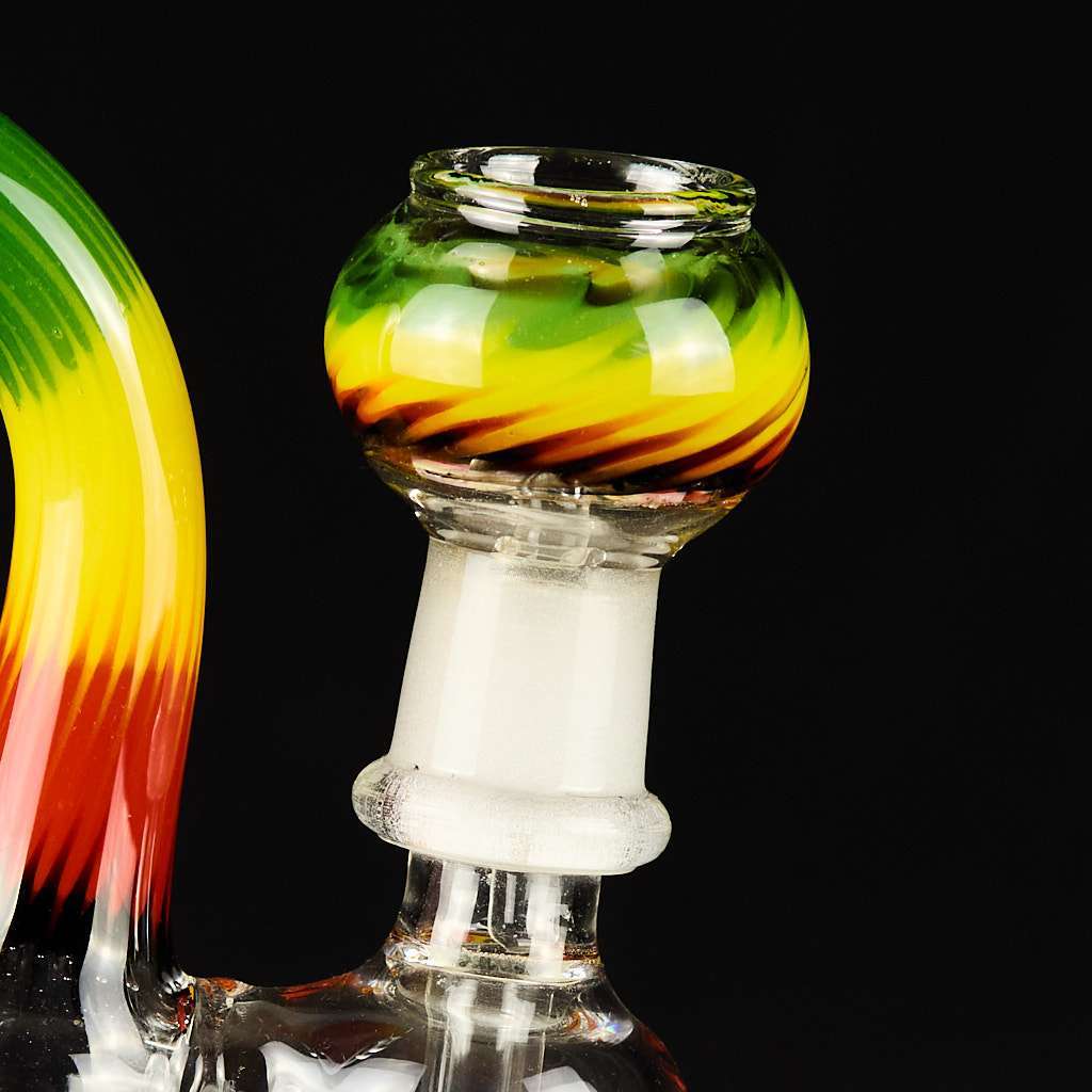 Bong Oiler 18cm Rasta recto