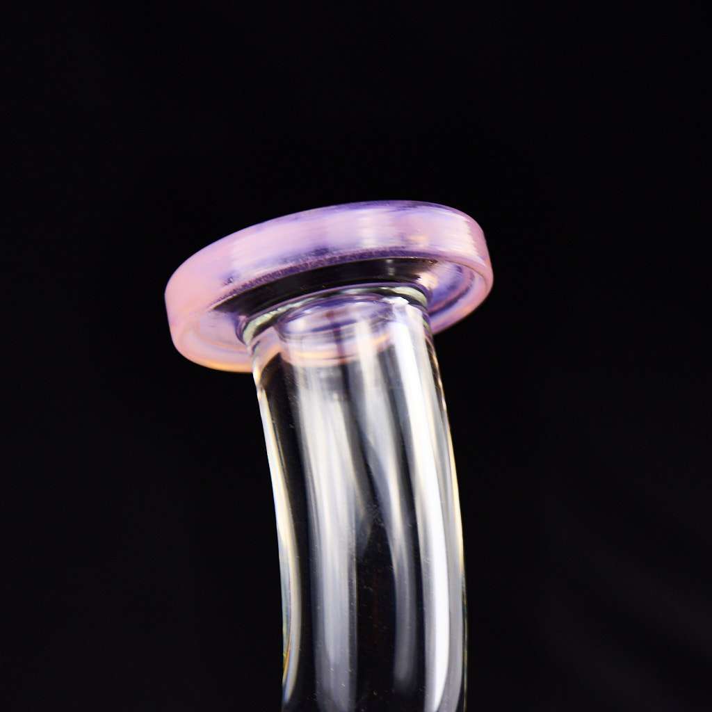 Bong Oiler 20cm Decoración Geométrica con Banger rosa