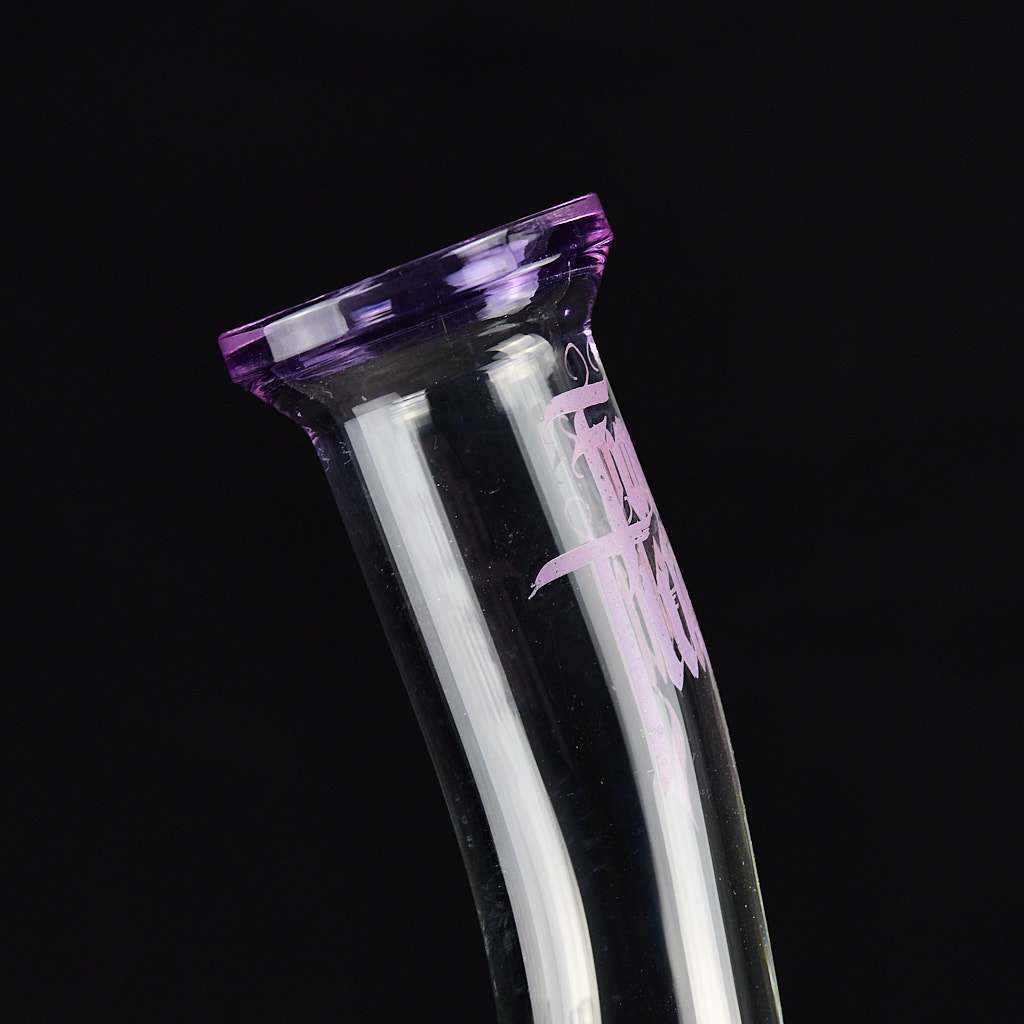 Bong Oiler 39 cm Four Twenty Rueda Pequeña con Doble Percolador para yerbas y extracciones - Imagen 4