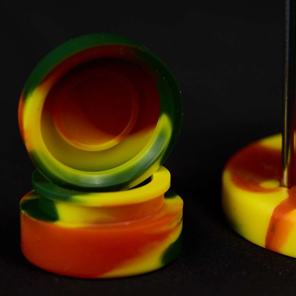 Bong Oiler de silicona 15cm Domeless con contenedor