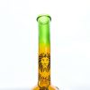 Bong cristal 18 cm Rasta redondo con cuello curvo
