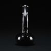 Bong cristal 22 cm AllBlack Leaf con cuello curvo