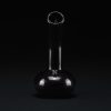 Bong cristal 22 cm AllBlack Leaf con cuello curvo