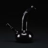 Bong cristal 22 cm AllBlack Leaf con cuello curvo