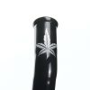 Bong cristal 22 cm AllBlack Leaf con cuello curvo