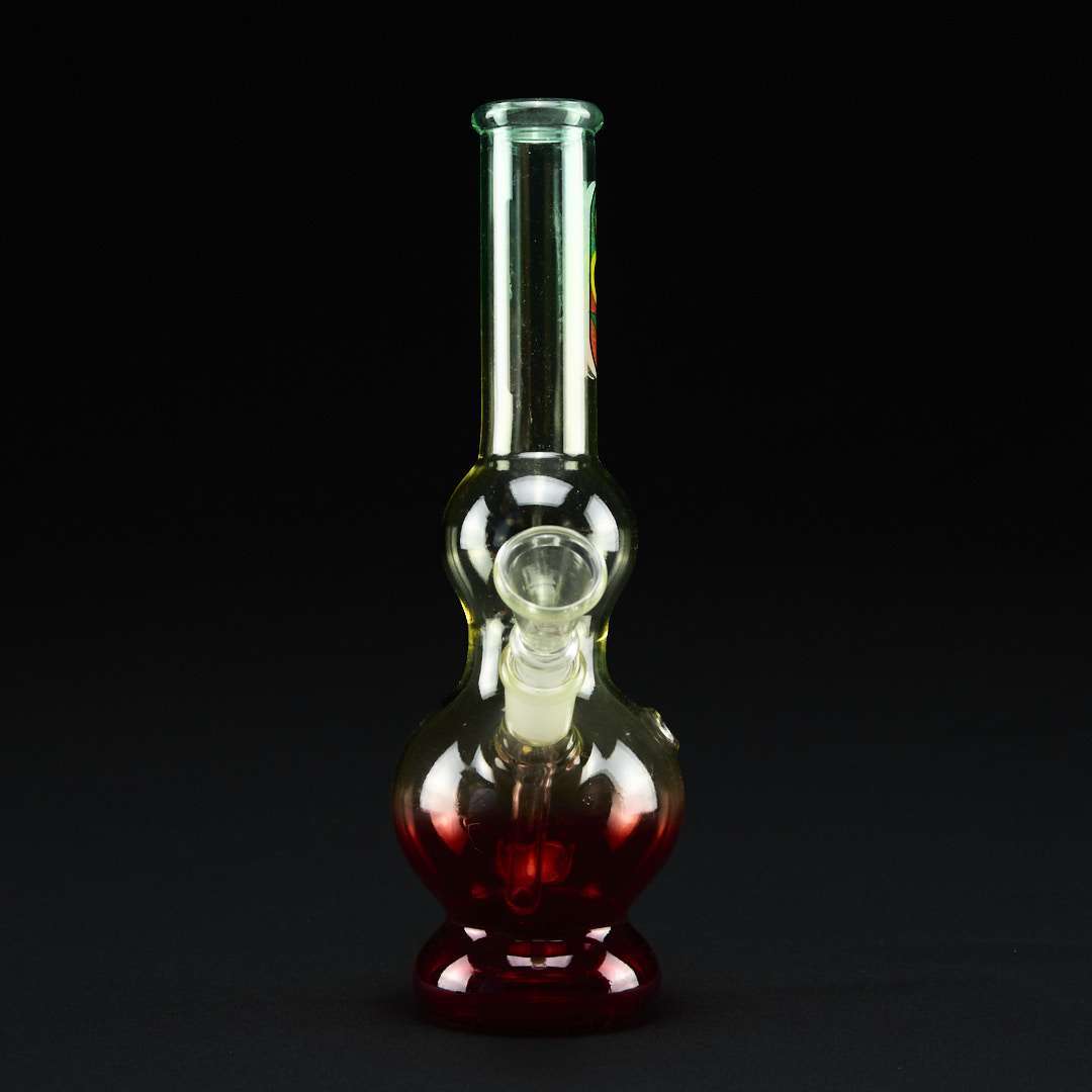 Bong cristal 23cm 4:20 Rasta Fluor - Imagen 3