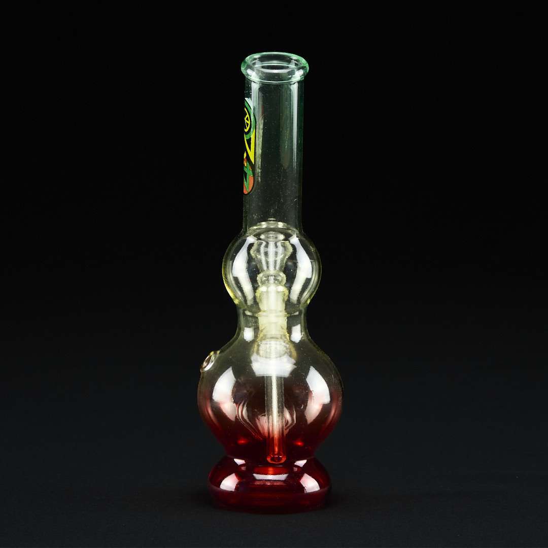 Bong cristal 23cm 4:20 Rasta Fluor - Imagen 4
