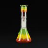 Bong cristal 25cm Ripple rasta con percolador 6 brazos