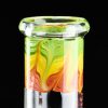 Bong cristal 25cm Ripple rasta con percolador 6 brazos