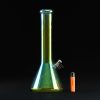 Bong de Cristal Tornasol de 33 cm con Transfer Metal