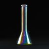 Bong de Cristal Tornasol de 33 cm con Transfer Metal