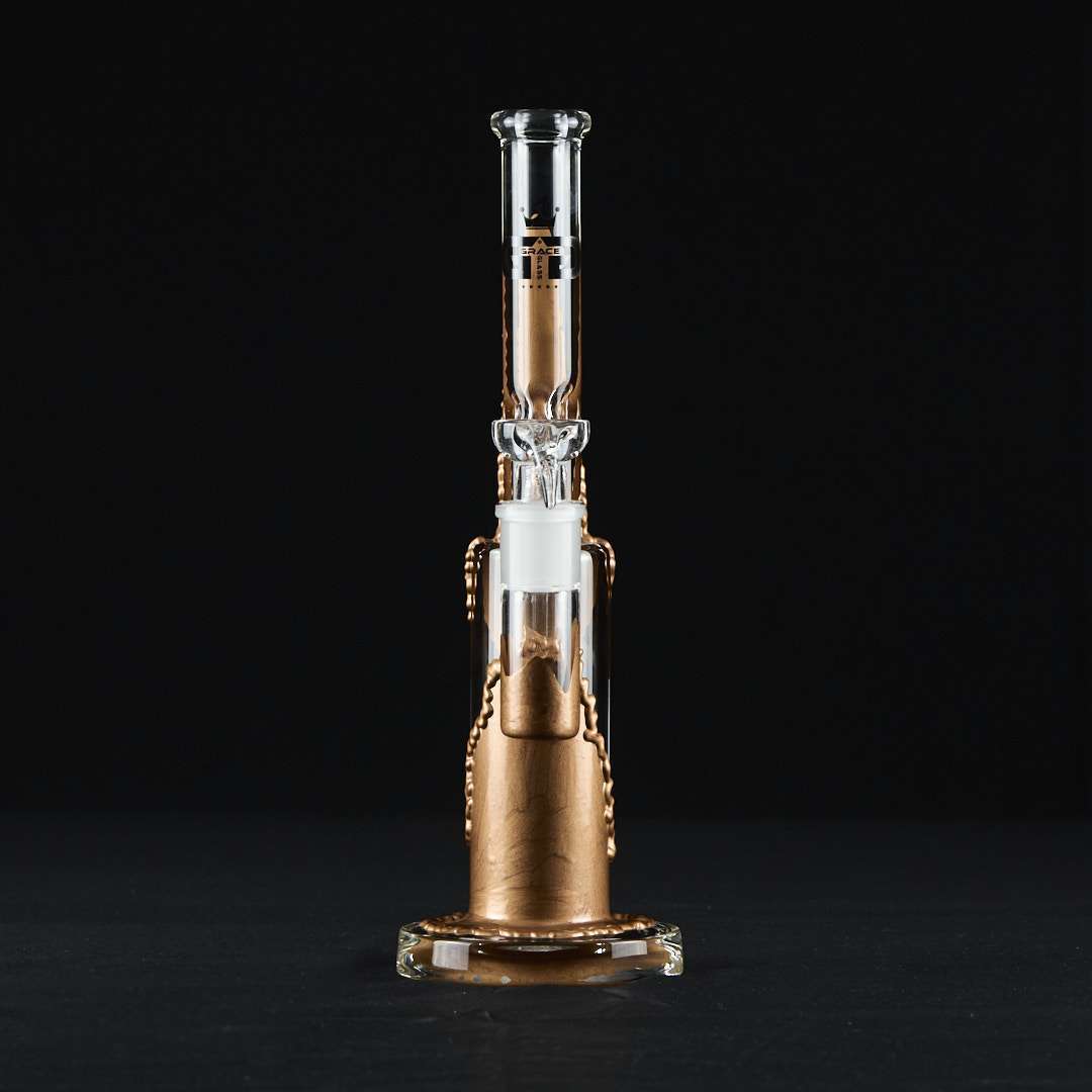 Bong cristal 34cm Copper Embossed - Imagen 2