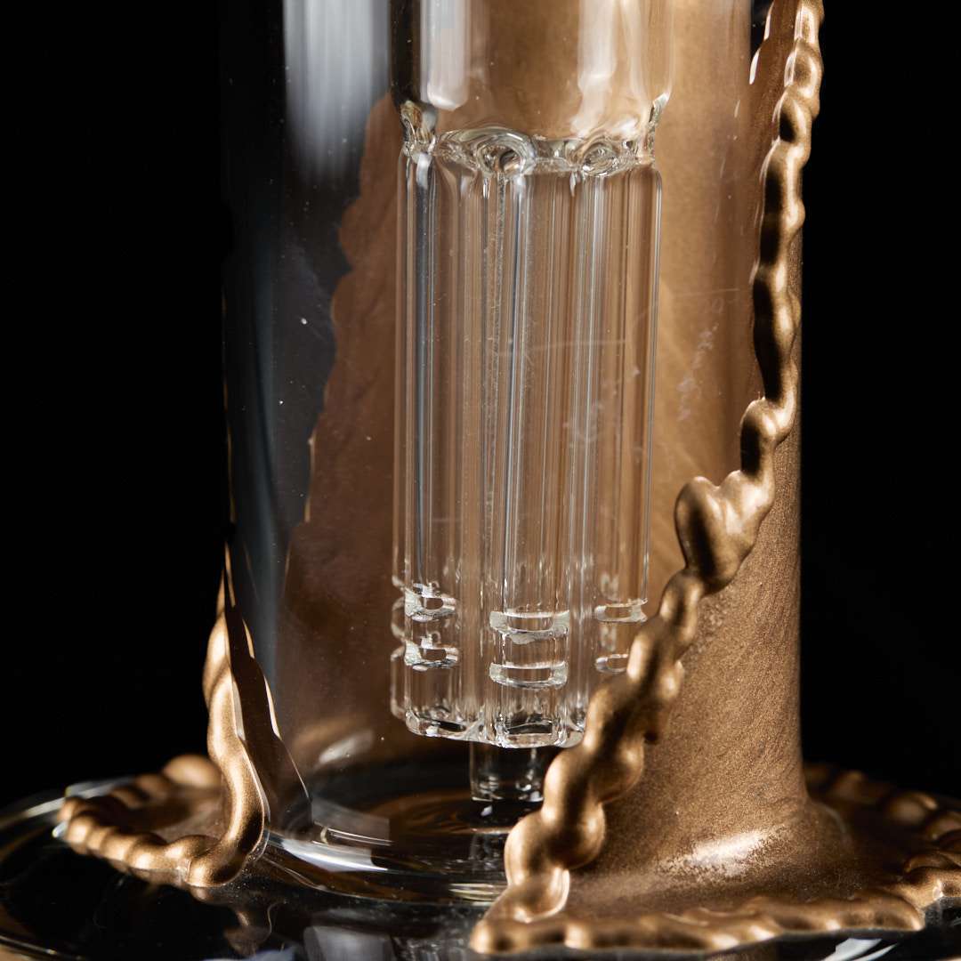Bong cristal 34cm Copper Embossed - Imagen 5