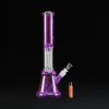 Bong cristal 58cm Grace Purple con doble percolador y 12 brazos