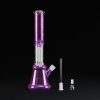 Bong cristal 58cm Grace Purple con doble percolador y 12 brazos