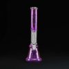 Bong cristal 58cm Grace Purple con doble percolador y 12 brazos