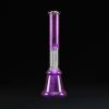 Bong cristal 58cm Grace Purple con doble percolador y 12 brazos