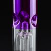 Bong cristal 58cm Grace Purple con doble percolador y 12 brazos