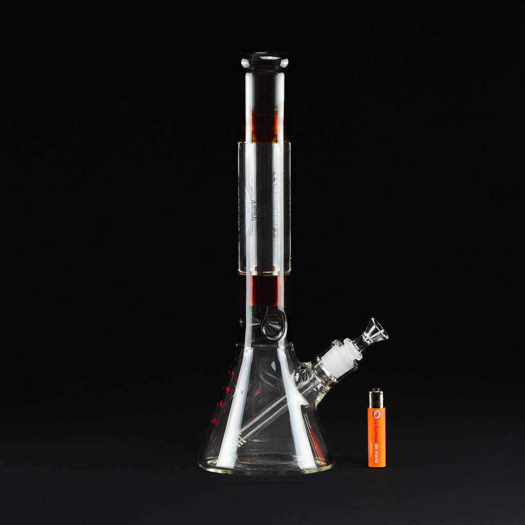 Bong cristal 41cm Mandala Geometric Rojo