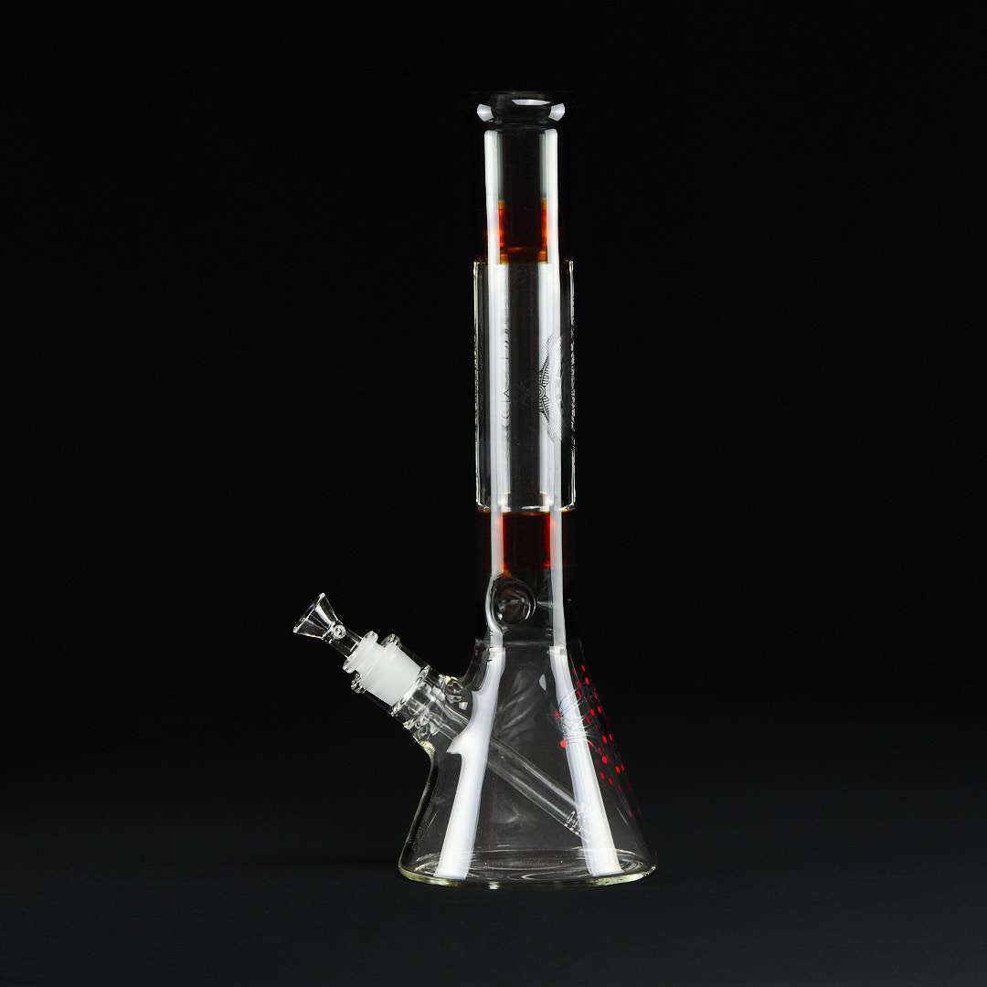 Bong cristal 41cm Mandala Geometric Rojo
