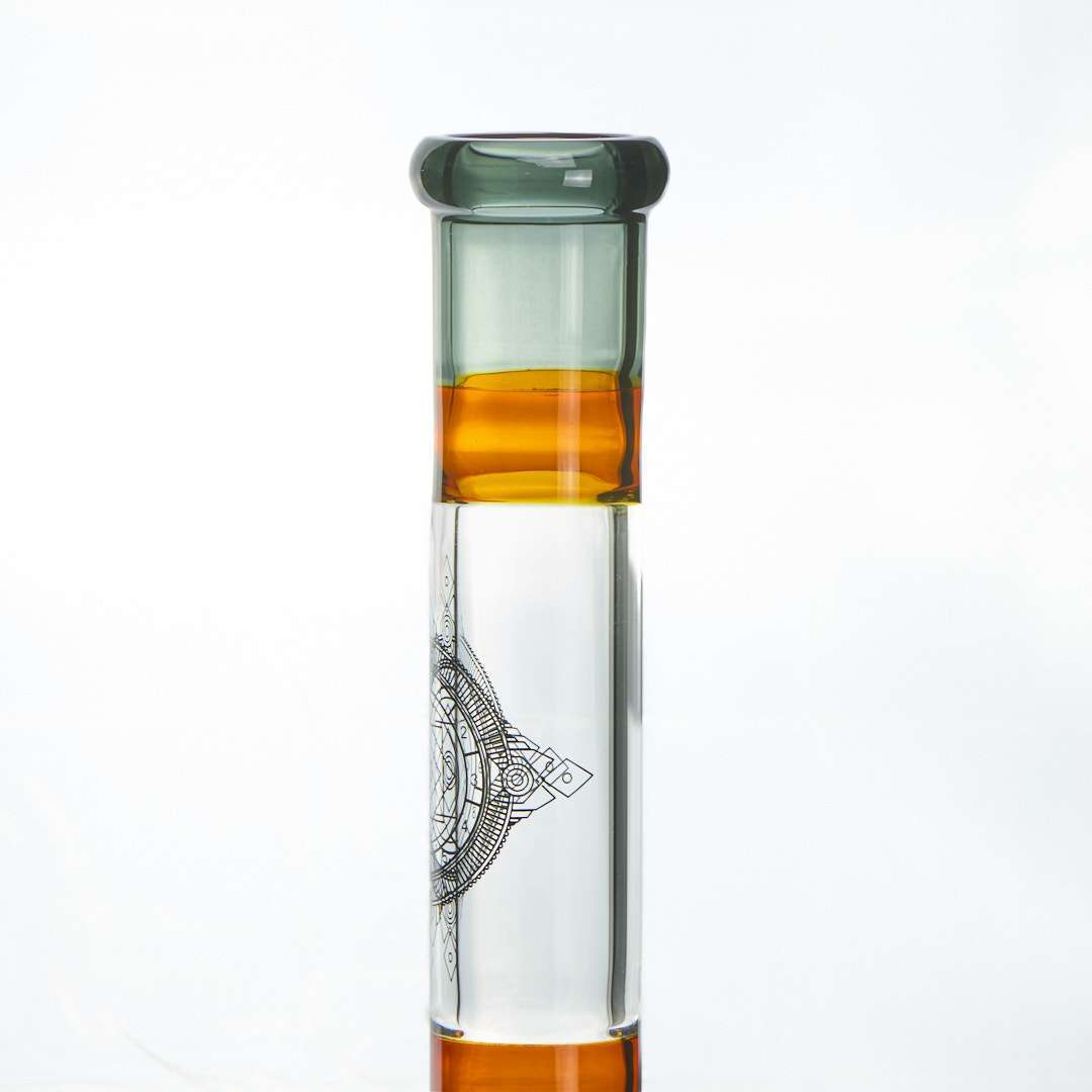 Bong cristal 41cm Mandala Geometric Rojo