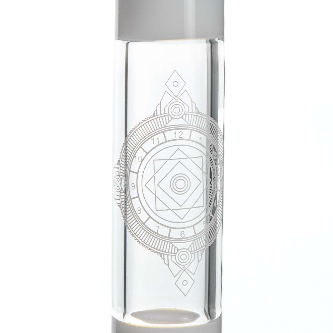 Bong cristal 41cm Mandala Geometric Rojo
