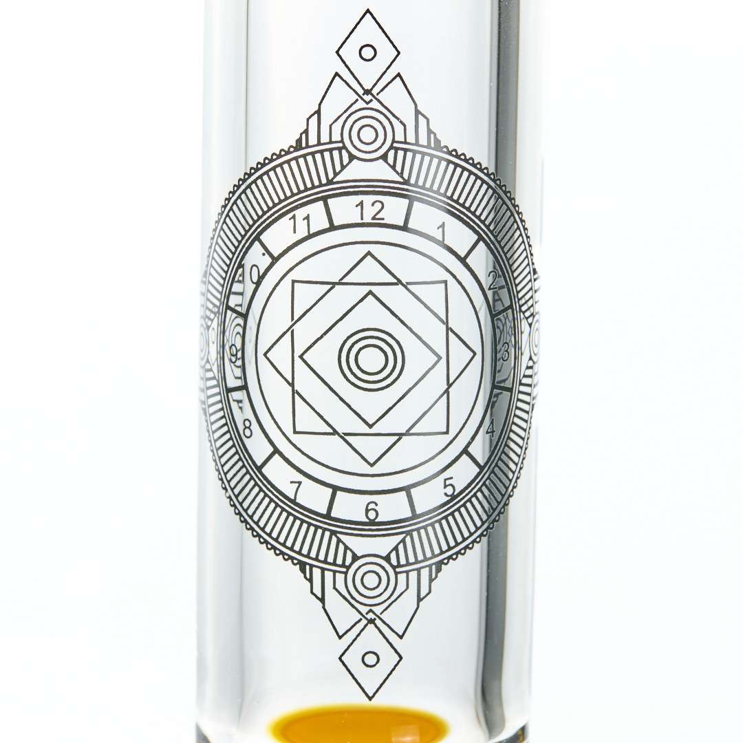 Bong cristal 41cm Mandala Geometric Rojo
