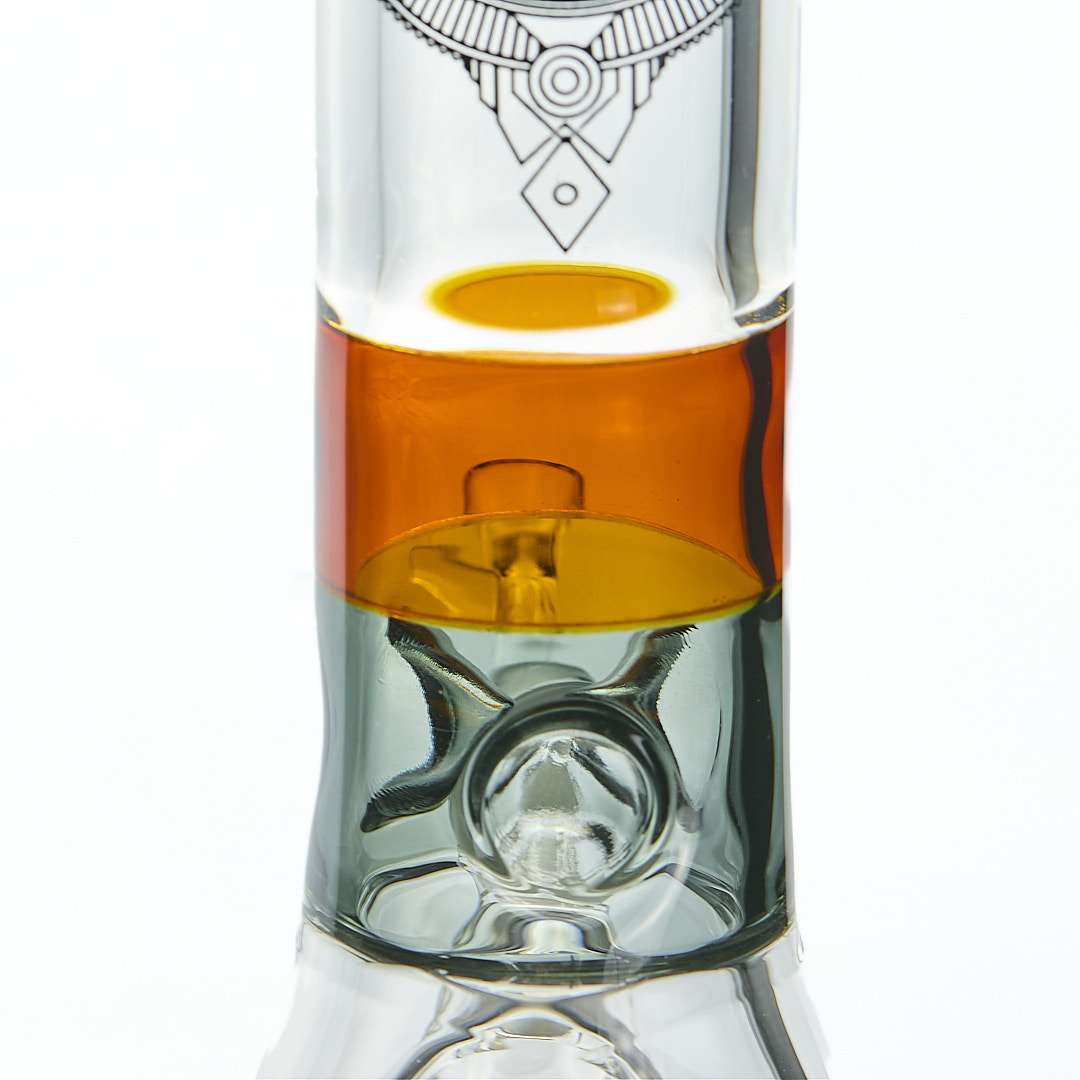 Bong cristal 41cm Mandala Geometric Rojo