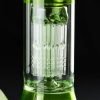 Bong cristal 42cm Amsterdam verde con percolador 8 brazos