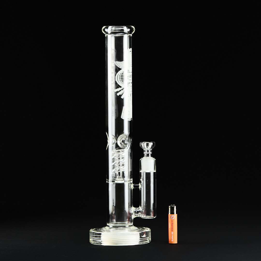 Bong cristal 42cm GraceLab con percolador espiral y con Led Glow - Imagen 2