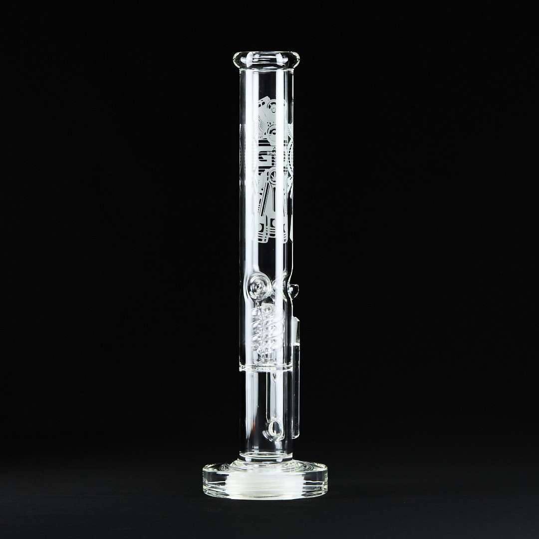 Bong cristal 42cm GraceLab con percolador espiral y con Led Glow - Imagen 4