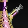 Bong cristal 42 cm Numbers tornasol con transfer fijo