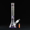 Bong cristal 42cm Stripes con transfer 6 brazos