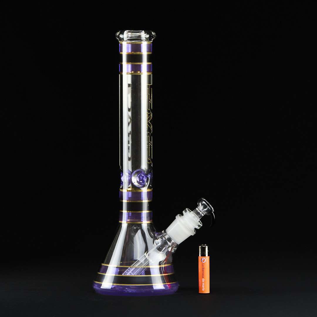 Bong cristal 42cm Stripes con transfer 6 brazos - Imagen 2