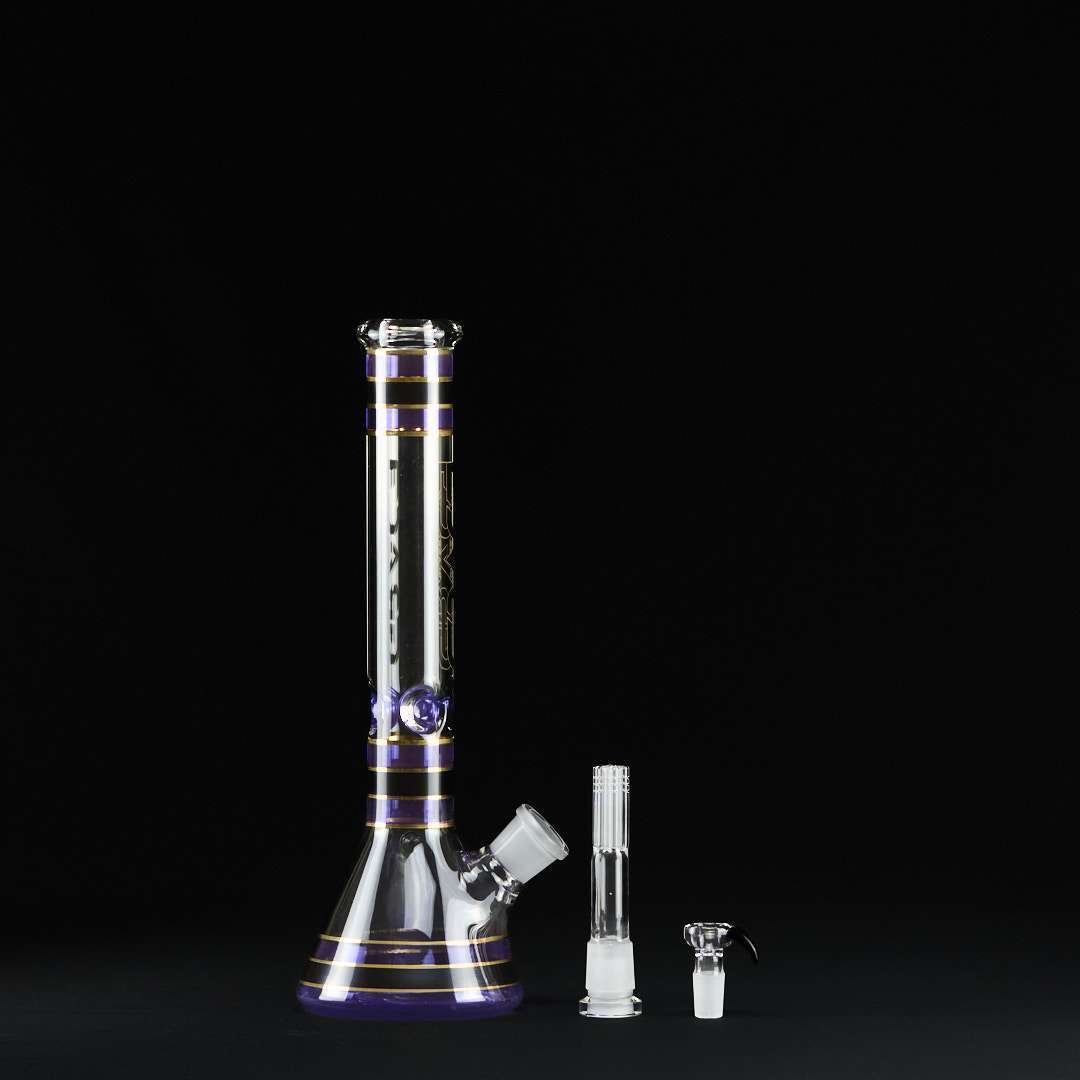 Bong cristal 42cm Stripes con transfer 6 brazos - Imagen 3
