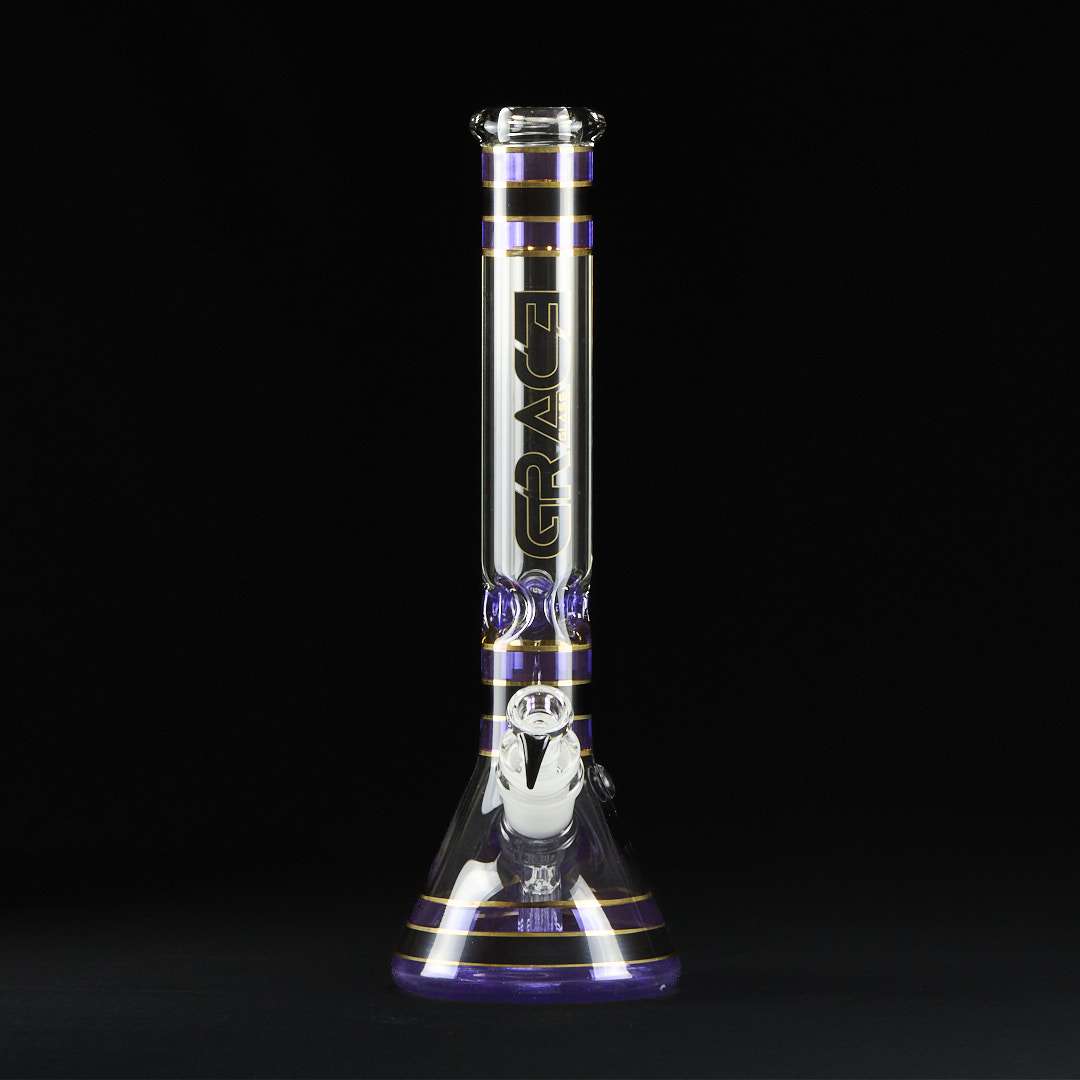Bong cristal 42cm Stripes con transfer 6 brazos - Imagen 4