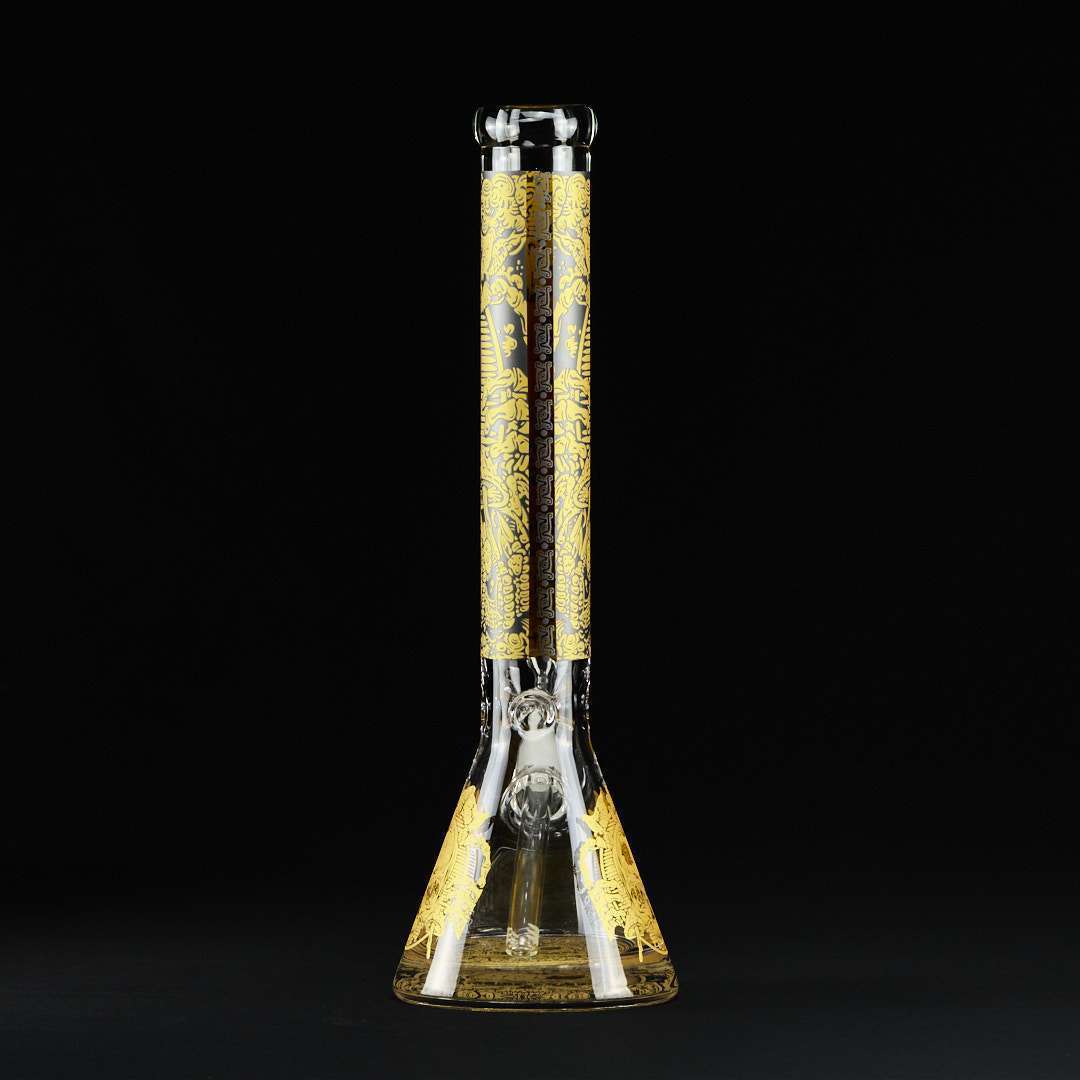 Bong cristal 43cm Calavera geométrica